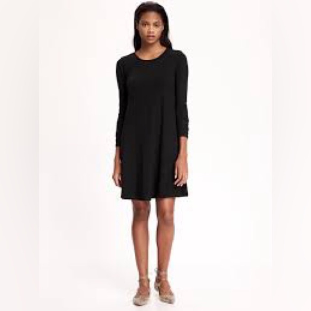 Old Navy Knit Long Sleeve Swing Dress 🖤